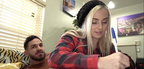  Hot Blonde Aria Banks Teen Takes Big Dick Pounding in Filthy Casting